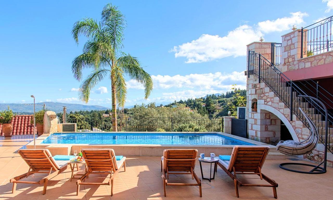 Steve Kois Villa Heated Pool Chania  Eksteriør billede